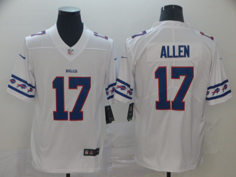Men Buffalo Bills #17 Allen White team logo cool edition NFL Jerseys